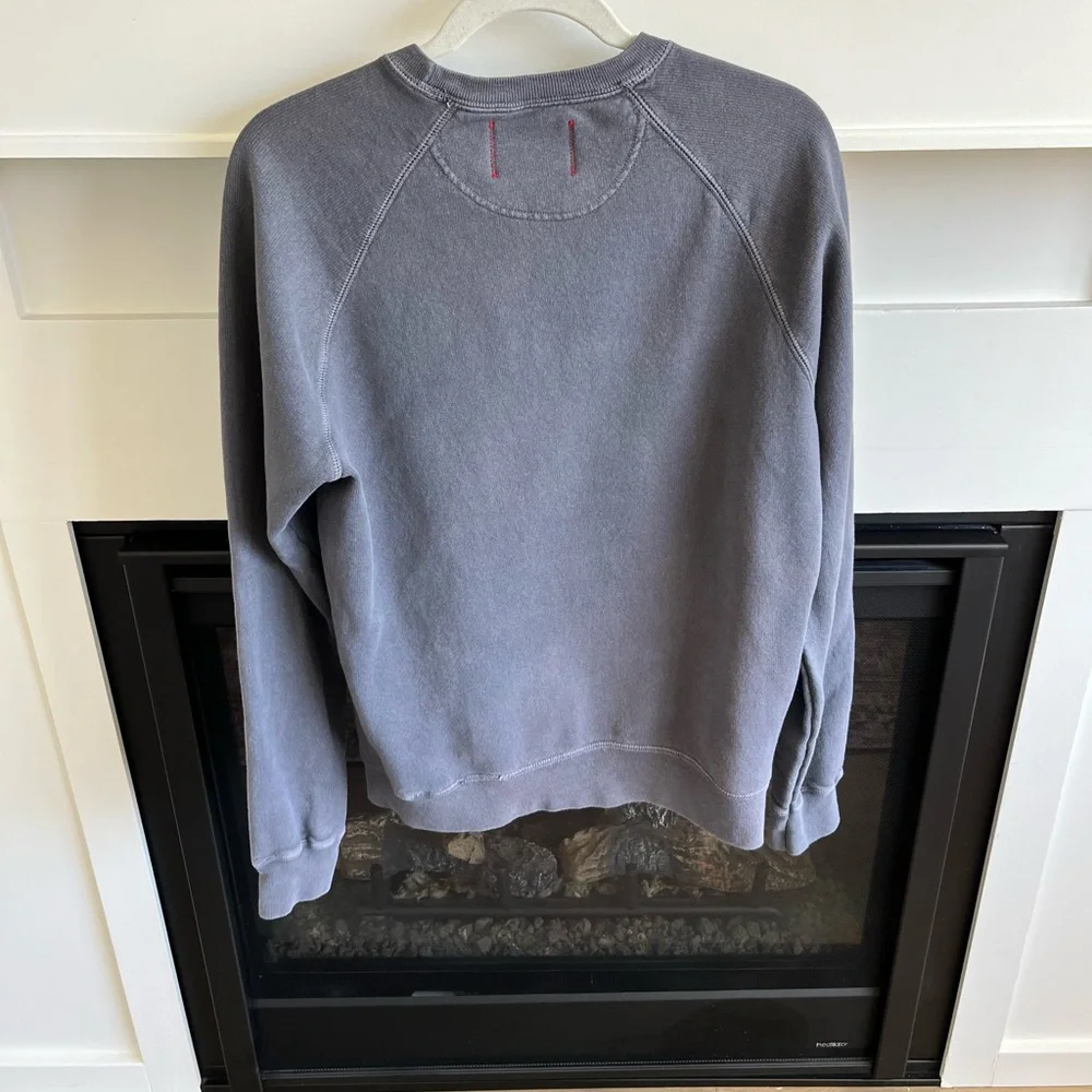 Hanes V Notch Crewneck Sweatshirt - Picture 2 of 2
